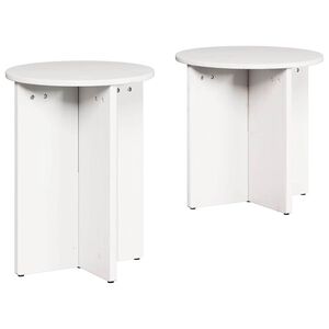 vidaXL Масичка за кафе 2 бр. Бяло 41.5 x 41.5 x 46 см