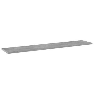 vidaXL Рафтове за етажерка, 8 бр, бетонно сиви, 100x20x1,5 см, ПДЧ