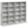 vidaXL Кабинет за CD 2 бр. Бетонно сиво 65 x 23,5 x 97,5 см