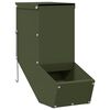vidaXL Хранилка за зайци Маслинено зелено 12,5 x 26 x 28,5 см