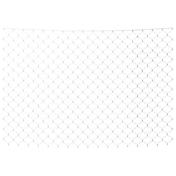 vidaXL Коледна светеща мрежа студенобяла 4x4 м 544 LED закрито/открито