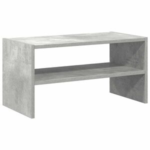 vidaXL Стелаж за обувки, стифиращи, бетонно сив, 60x30x30,5 см
