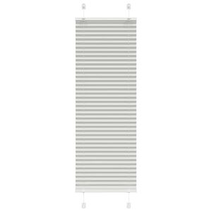 vidaXL Плисирана щора Светло сиво 40x100 cm Ширина на плата 39,4 cm