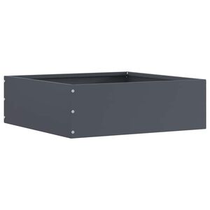 vidaXL Ограда за трева 40 x 40 x 13 cm Стомана Антрацит