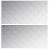 vidaXL Стъпало Правоъгълна 2 pcs Сребрист 100 x 50 cm Алуминий