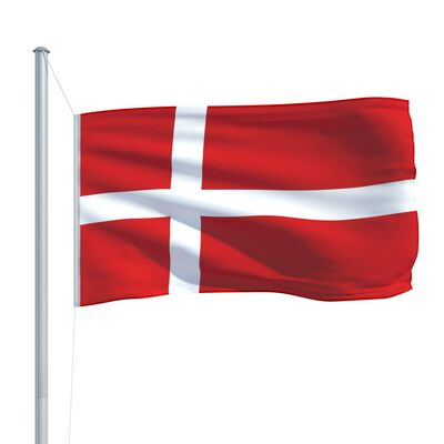 vidaXL Флаг на Дания, 90x150 см