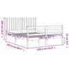 vidaXL Рамка за легло с табла, 160х200 см, масивно дърво