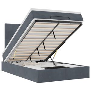 vidaXL Османска легло с матраци, тъмнокафяво, 120x200 см, кадифе