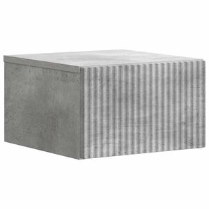 vidaXL Спален шкаф с монтаж на стена Бетонно сиво 33 x 34,5 x 20 см