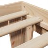 vidaXL Рамка за легло без матрак, 90x190 см, масивна чамова дървесина