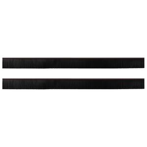 vidaXL Самозалепващи се четки за уплътняване на врати 2 pcs Кафяво