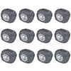 vidaXL Соларни LED лампи с форма на камъни 12 бр