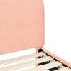 vidaXL Легло за деца с табла Розово 80 x 160 cm Вълнена тъкан