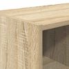 vidaXL Стелаж за обувки, стифиращи, дъб сонома, 89,5x30x40 см