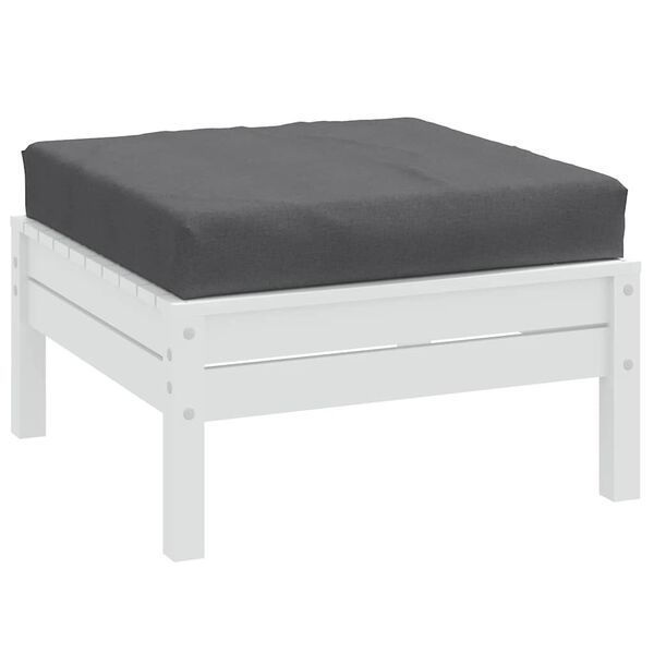 vidaXL Палетна възглавница, меланж антрацит, 60x60x9,5 см, плат