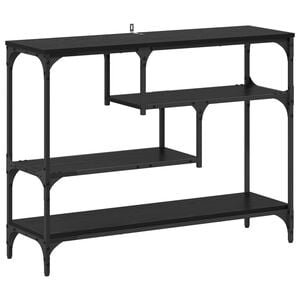 vidaXL Конзолна маса Черния дъб 100 x 30 x 75 см Инженерна дървесина