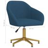 vidaXL Въртящи се трапезни столове, 4 бр, сини, кадифе