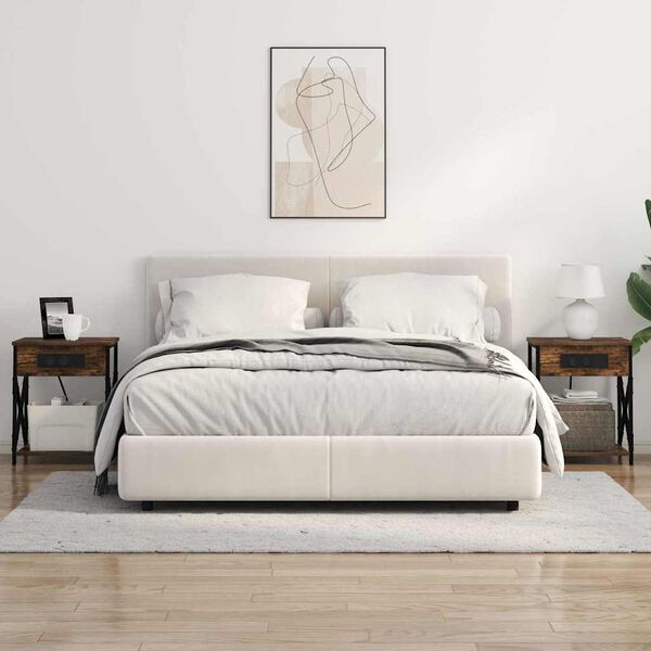 vidaXL Нощен шкаф Димян дъб 41 x 31 x 51 см Инженерно дърво