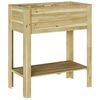 vidaXL Висока саксия Кафяво 85,5 x 46,5 x 96 см