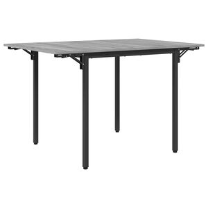 vidaXL Разширяема трапезна маса 120 x 81,5 x 75 см Инженерна дървесина