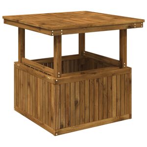 vidaXL Натурално 80,5 x 80 x 75/44,5 см