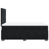 vidaXL Боксспринг легло с матрак, черно, 120x190 см, кадифе