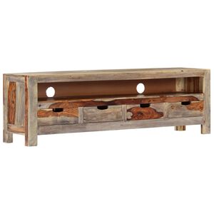 vidaXL ТВ шкаф, акациево дърво масив, 130x30x40 cм