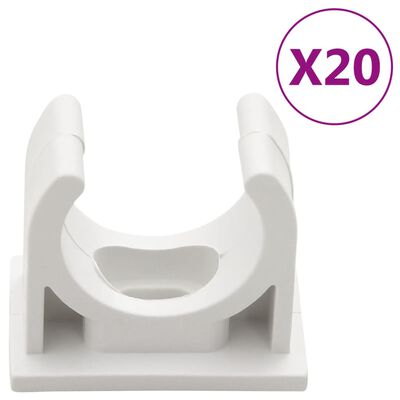 vidaXL Кабелни канали Ø20 мм 10 м PVC