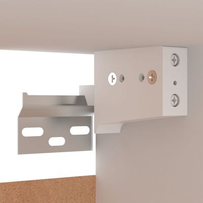 vidaXL ТВ шкафове за стенен монтаж, 2 бр, бели, 30,5x30x30 см