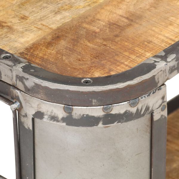 vidaXL ТВ шкаф, 90x30x40 см, мангово дърво масив