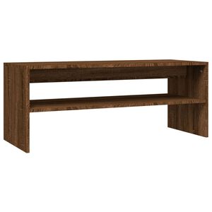 vidaXL Кафе маса, кафяв дъб, 100x40x40 см, инженерно дърво