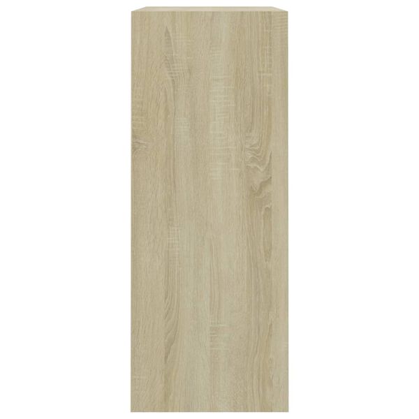 vidaXL 2-етажна библиотека, дъб сонома, 80x30x76,5 см, инженерно дърво