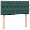 vidaXL Box Spring легло с матрак Тъмнозелено 80x210 cm Кадифе