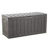vidaXL Кутия за съхранение черна 118x53x57 см полипропилен