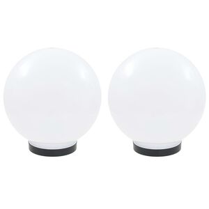 vidaXL Градински сфери за LED лампи, 2 бр, 25 см, PMMA