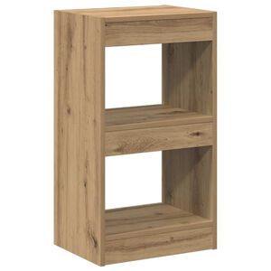 vidaXL Библиотека/разделител за стая, дъб артизан, 40x30x72 см