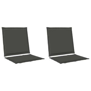 vidaXL Възглавници за седалката и гърба 2 pcs Антрацит 47 x 45 x 2 см