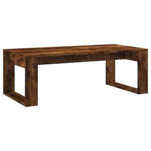 vidaXL Кафе маса, опушен дъб, 102x50x35 см, инженерно дърво