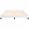 vidaXL Рамка за легло с табла без матрак, бяла, 180x200 см