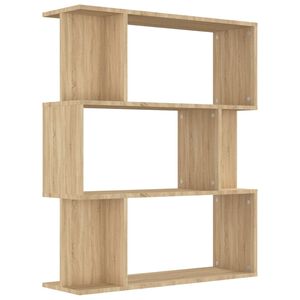 vidaXL Разделител за стая, дъб сонома, 80x24x96 см, инженерно дърво