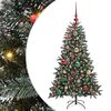 vidaXL С изкуствено коледно дърво с 150 LED светодиода Зелен 120 cm