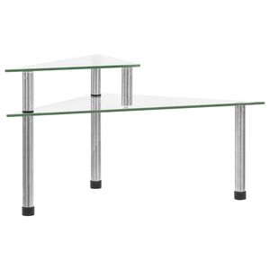 vidaXL Кухненски рафт, прозрачен, 49,5x35x19 см, закалено стъкло