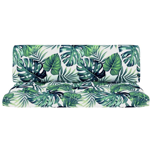 vidaXL Градинска палетен среден диван сив импрегнирано борово дърво