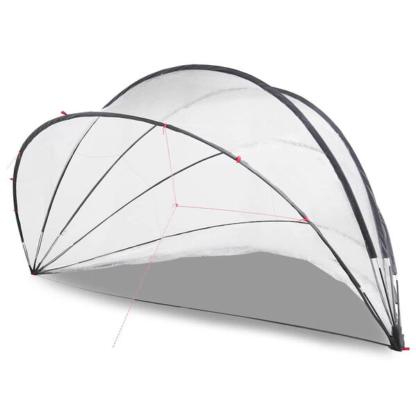 vidaXL Купол за басейн Прозрачен 546 x 516 x 250 см ПВЦ