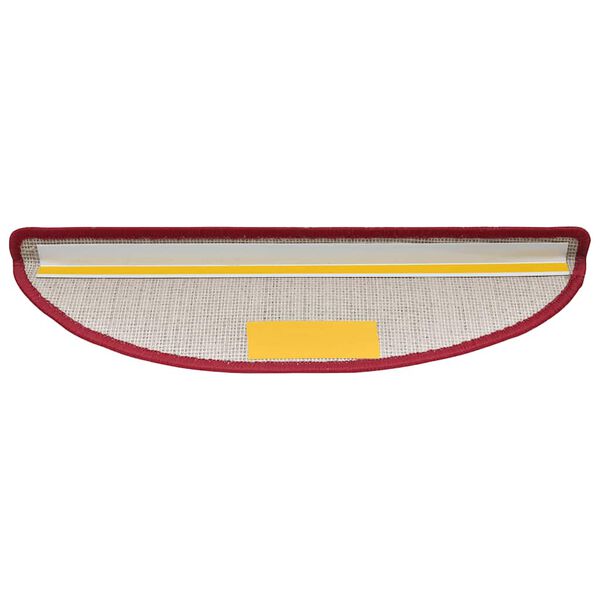 vidaXL Изтривалки за стълби, 30 бр., 56x17x3 см, червени, полукръгли