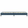 vidaXL Box Spring легло без матрак Тъмно синьо 80x220 cm кадифе