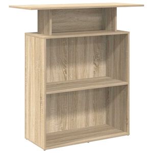 vidaXL Рецепционно бюро, дъб сонома, 100x40x104 см, инженерно дърво