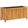 vidaXL Градинска кашпа с вложка 99,5x38x50 см масивна акация