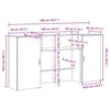 vidaXL Приемно бюро, старо дърво, 200x50x103,5 см, инженерно дърво