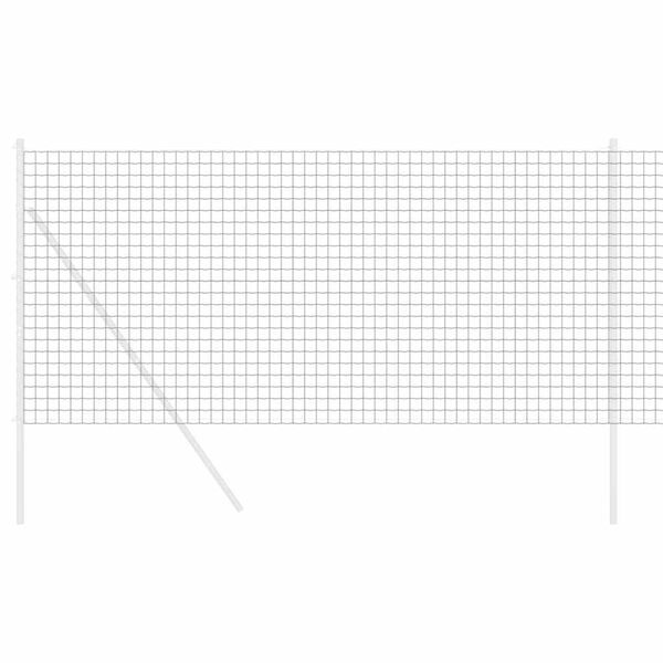 vidaXL Европейска ограда Сив 1 x 25 m Желязо с PVC покритие